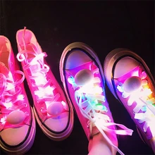 Светодиодный светильник женская обувь шнурки Светящиеся вечерние струны бар вспышки спортивные шнурки светящиеся без завязок; без застежек пикантная обувь для ночного клуба уличных танцев реквизит