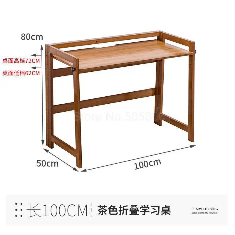 Настольный современный и зауженный Nanzhu общежитии складной компьютерный стол письменный офисный бытовой стол из цельного дерева - Цвет: fy2