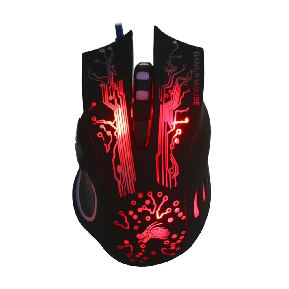 

High Quality Professional Usb Wired Gaming Mouse 6 Button 3200 DPI LED Optical USB Gamer Computer Mouse Mice Cable Mouse For PC