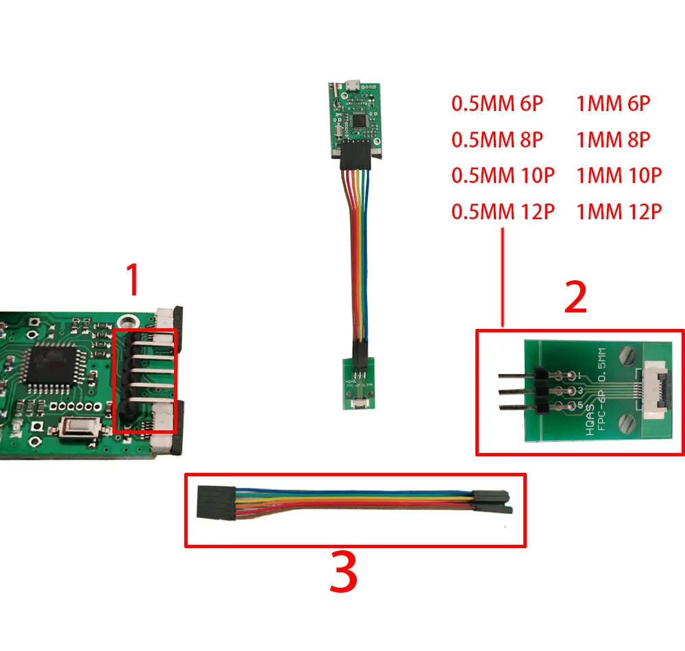 Адаптер пластина для usb контроллера 6 контактный 8pin 10pin 12P 0 5 мм 1 только