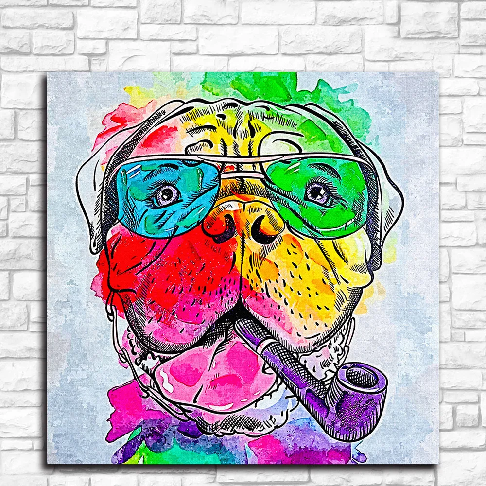 Rainbow Bullmastiff