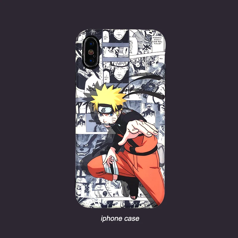 

Japan Cartoon Naruto Soft Phone Cover Case For Iphone X Xs Max Xr 8 7 6 6s Plus Matte Luxury Silicon Cases Comic Coque Fundas