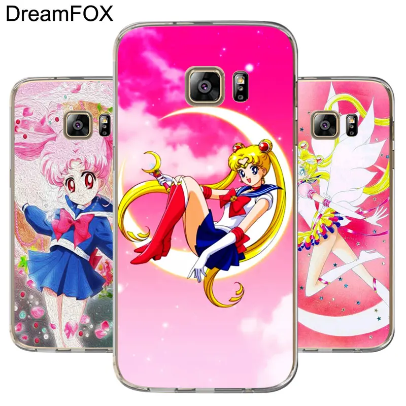 DREAMFOX M250 блокировка экрана Сейлор Мун Мягкий ТПУ силиконовый чехол для Samsung Galaxy S5 S6