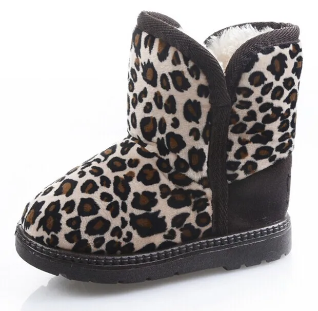 ] Зимние дети хлопок сапоги теплая зимняя обувь высокого качества ткани Толстые Детская обувь размер 21-30 обувь цвета