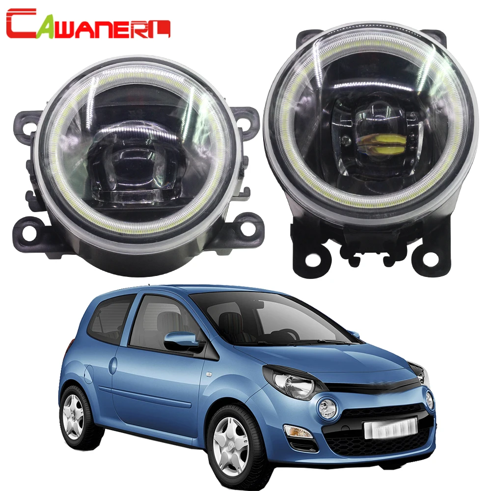 Cawanerl для Renault Twingo II хэтчбек CN0 2007 2008 2009 2010 2011 2012 2013 Автомобильный светодиодный противотуманный светильник Ангел глаз DRL 12V