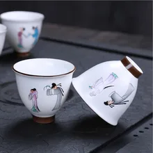 Сине-белый изысканный керамический чайник чашка фарфоровая китайская посуда для напитков