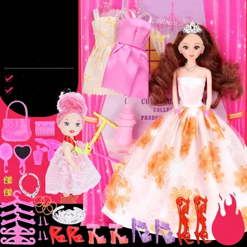 

Single Cloth Simulates a Talking Dress Box Girl Princess Children's Toy Doll Have Two Colors Are Available Free Shipping