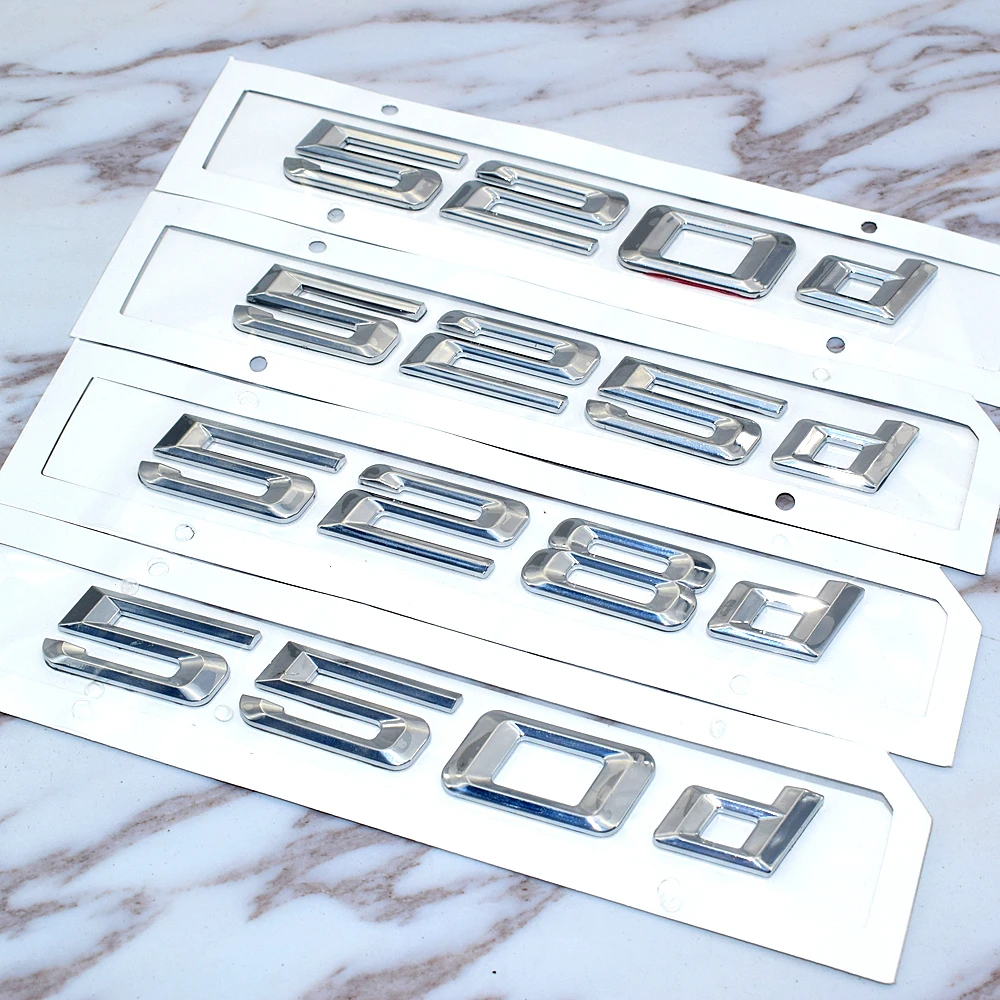  For BMW 5 series E39 E60 E61 F10 F11 New 520d 525d 528d 530d 535d 550d Rear Boot Trunk Lid Letters 