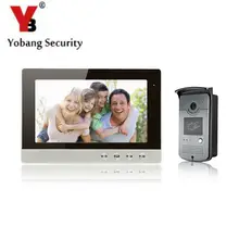 YobangSecurity Video Intercom Monitor 10-Inch LCD Video Doorbell Camera System with Rain Cover for House/Office/apartment/Hotel