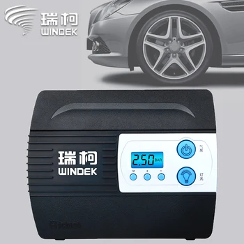 

WINDEK Portable Car Motor Motorcycle Tire Inflator Pump Auto Air Compressor air pump air booster with Preset function 12V
