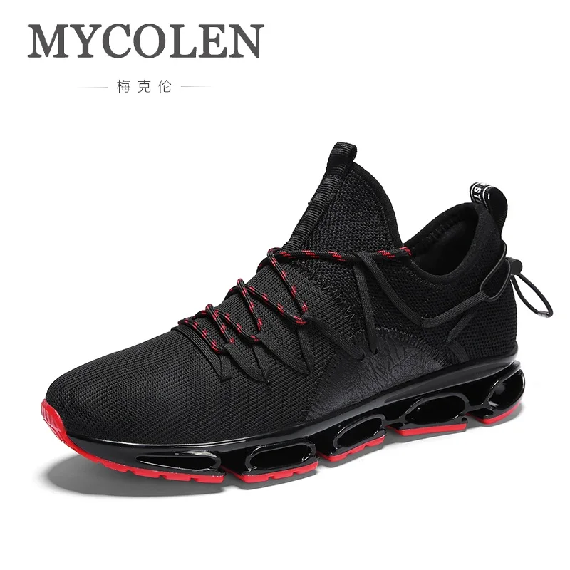 Hombre Caliente Hombres 2018 Populares Zapatillas De Ligero Deporte rojo Marca Para Slip Los Casuales Negro Mycolen blanco Negro Transpirables on Zapatos pwqTdTY