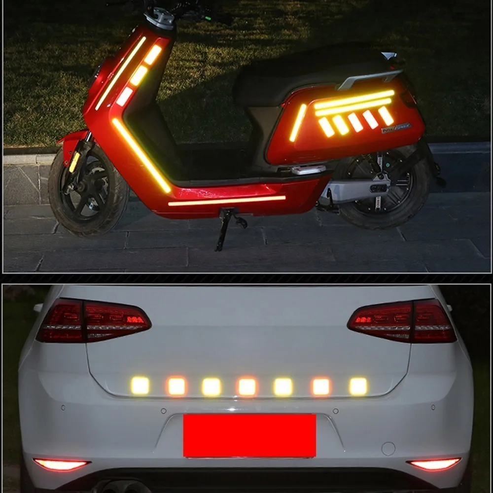 

Car and motorcycle reflectiveTail stickers can be pasted warning strips security stickers open Car stickers car-styling