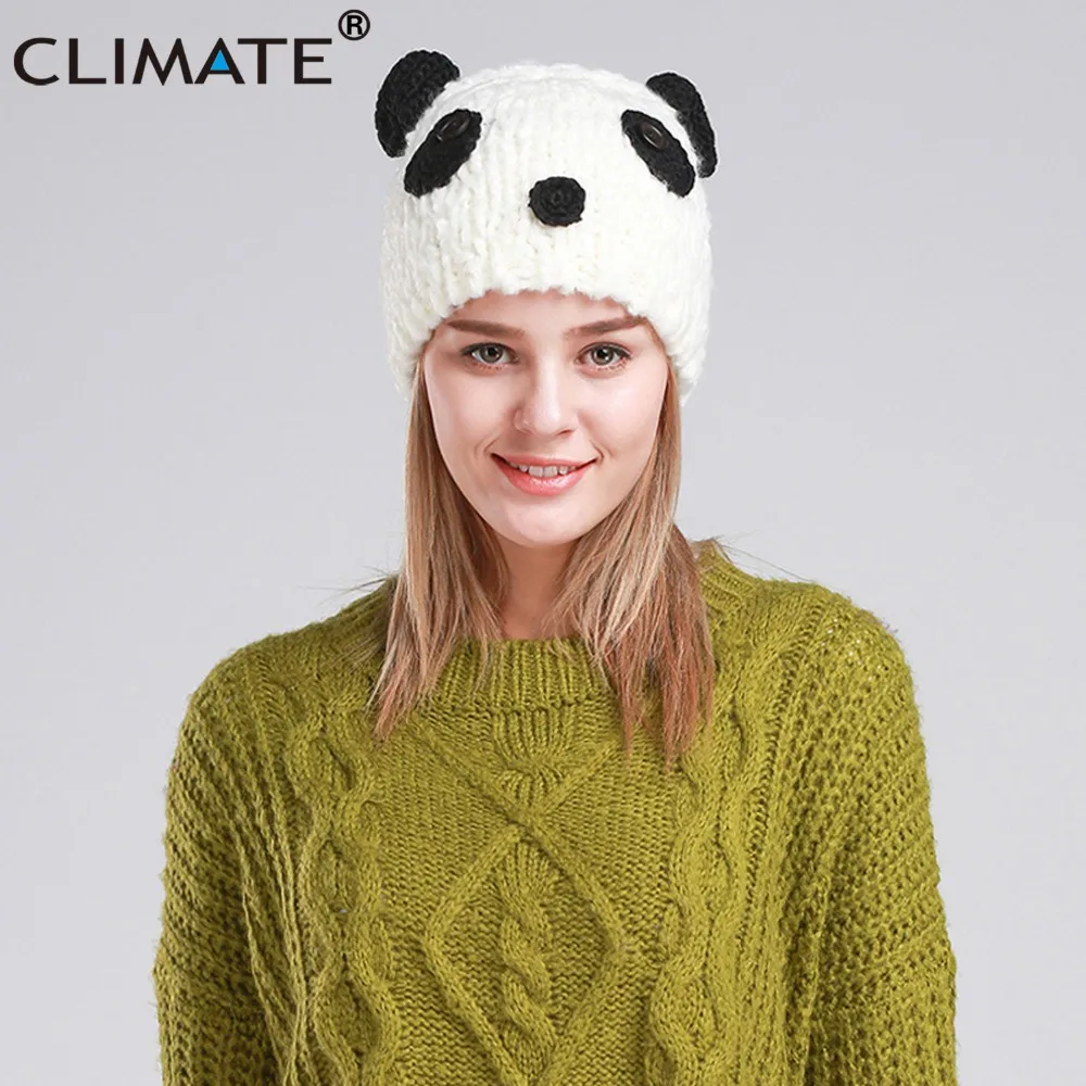 Iklim Halloween Kostum Panda Beanie Hat 
