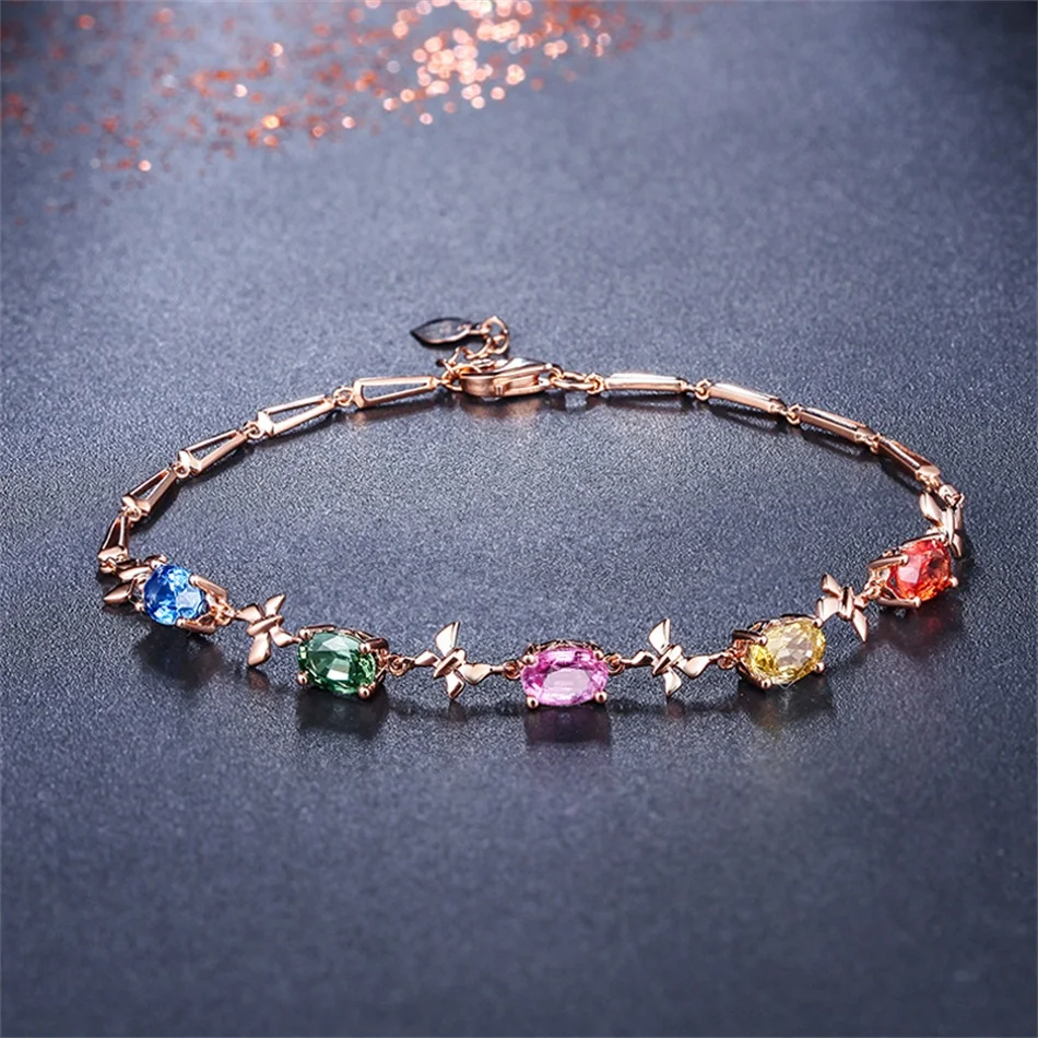 Colorful Bracelet Women Rhinestone Female Fashion Jewelry Accessories 2019 Handwrist Decorations Gifts for Ladies | Украшения и