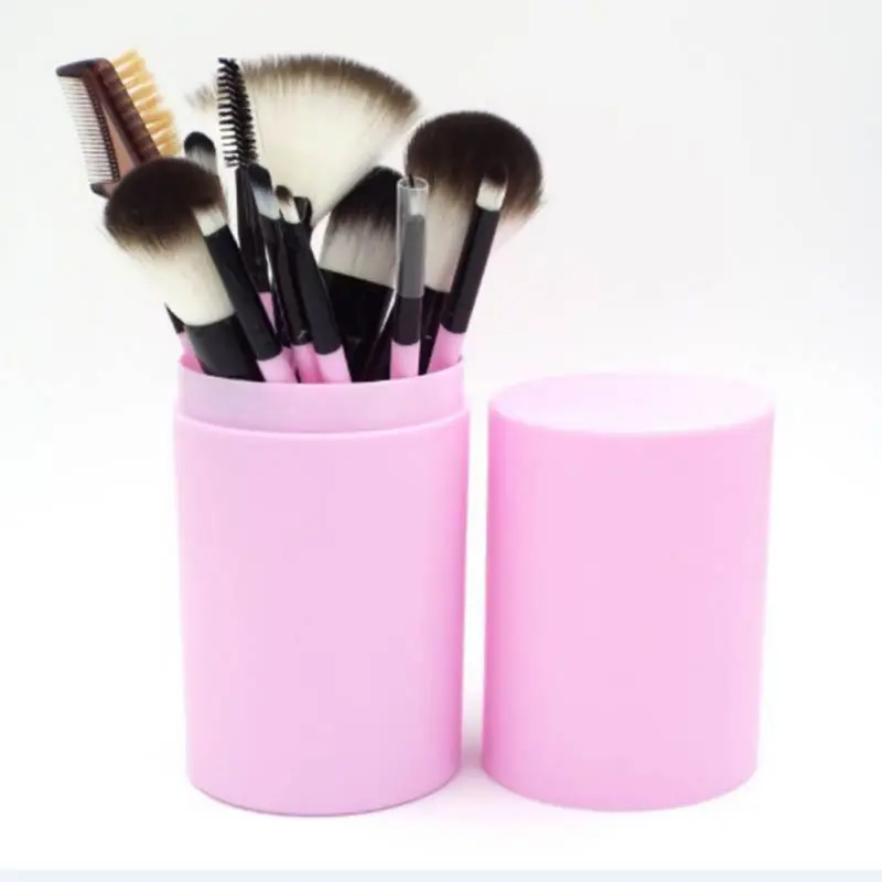 

New 12pcs/Set Professional Makeup Brush Set High Quality Cosmetic Tools Kit Face Makeup Foundation Powder Blush Eyeliner Brushes