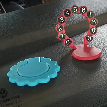 

Car Ornament Hidden Form Folded Temporary Parking Card Cell Phone Number Decoration Auto Interior Dashboard Accessories Gifts