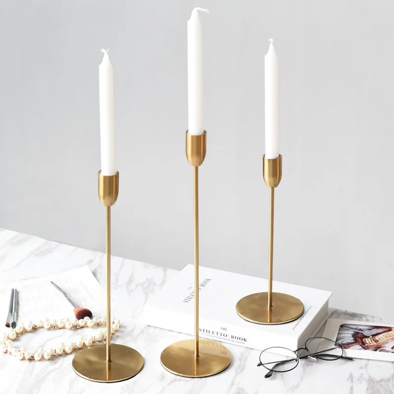 Ins Wedding Weding Home Decoration Nordic Style Metal Candle Holder