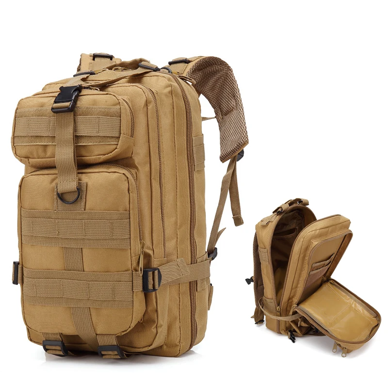 Military Tactical Molle 3P Shoulder Backpack About 30L Hiking Camping Outdoor Bag Climbing Traveling Rucksack Military Tactical Molle 3P Shoulder Backpack About 30L Hiking Camping Outdoor Bag Climbing Traveling Rucksack