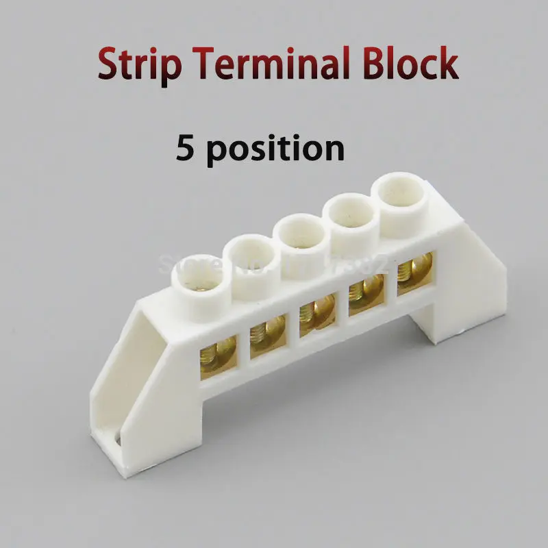 2 шт. белый мост дизайн нулевой линии 5 7 10 позиций медь заземления полосы клеммный блок разъем