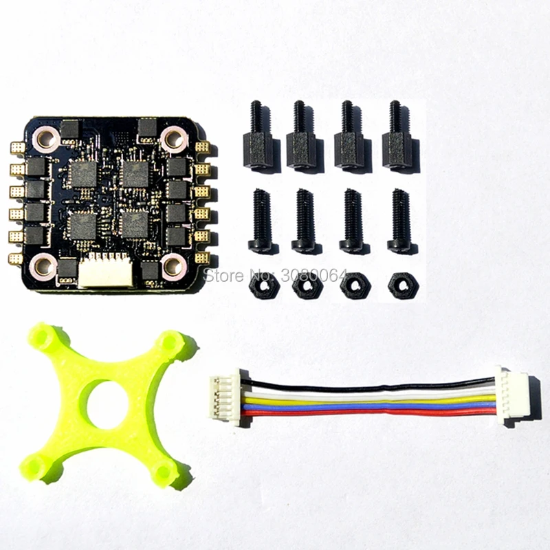 

High Quality 4 In 1 10A BLHeli_S 16.5 2-3S ESC BB2 Support Oneshot42 Oneshot125 Multishot Dshot For FPV RC Quad drone Model UAV