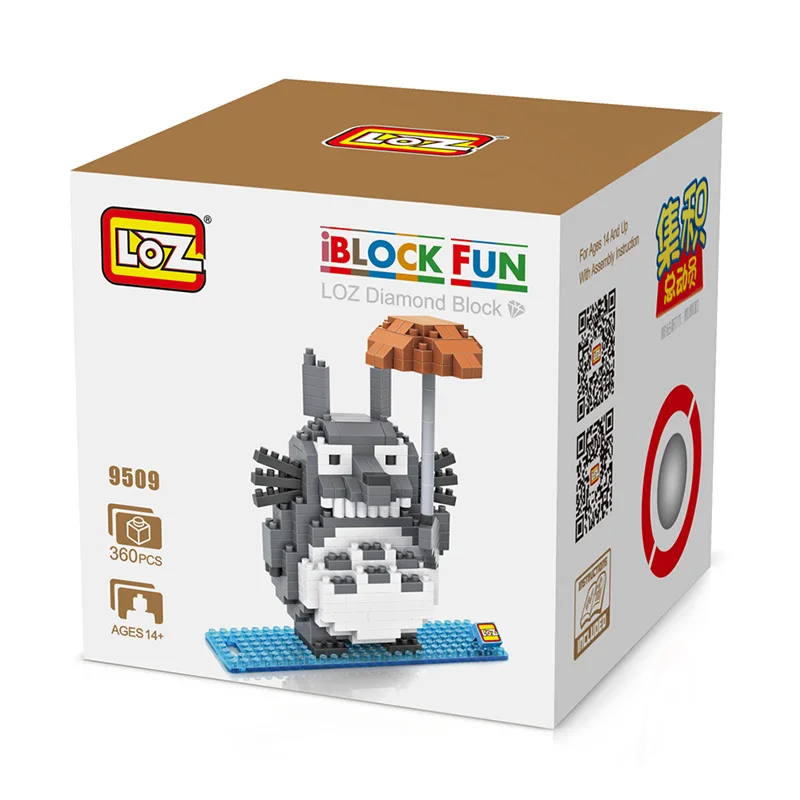 LOZ Алмазный Блок Тоторо строительные блоки лягушка Keroppi Пингвин кирпичи фигура