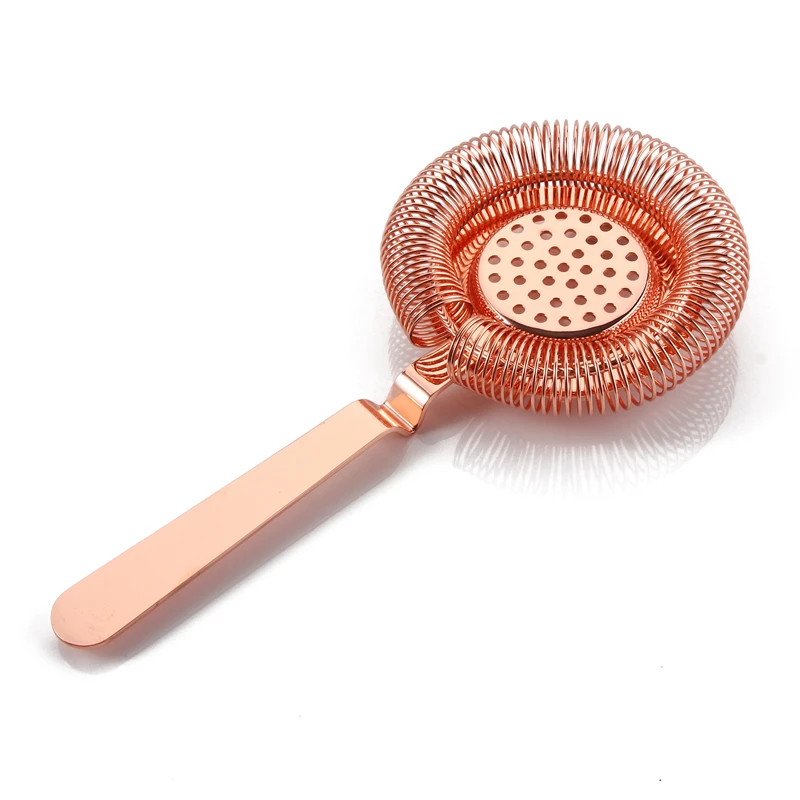 Premium Hawthorne Strainer in 18-8(#304) Stainless Steel, Copper Plated Finish, High grade Cocktail Barware / Bartender Tools
