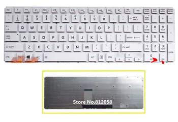 

SSEA New US Keyboard white For Toshiba Satellite L50-B L50D-B L50T-B S50-B S55-B S55T-B S55D-B L50DT-B Keyboard no frmae