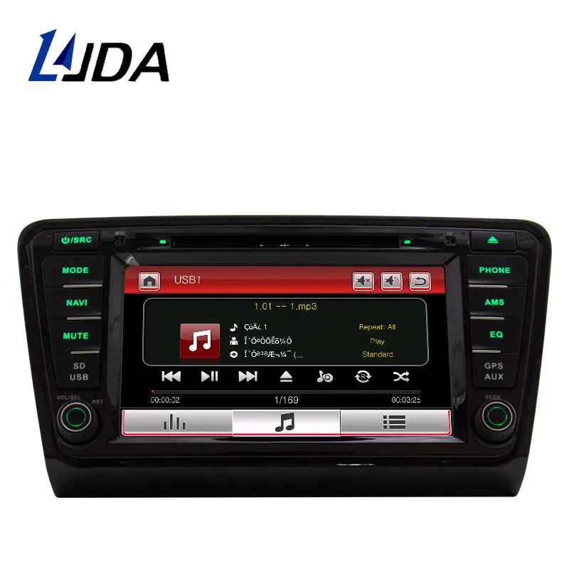 Flash Deal LJDA One Din 8 Inch Car Multimedia Player For SKODA OCTAVIA 2013-2017 DVD Stereo GPS Navigation Radio Autoaudio Headunit Canbus 1