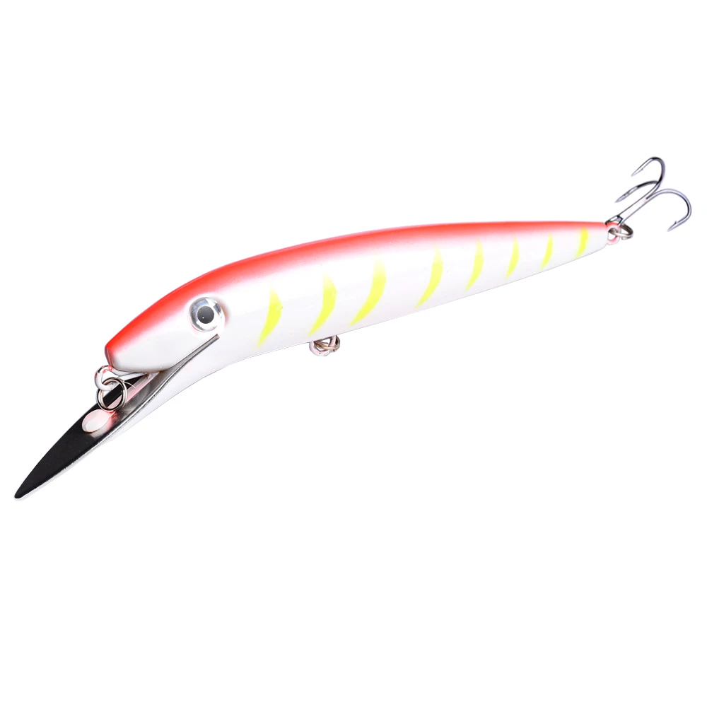 

1PCS Sea Trolling Fishing Tackle Big Minnow Fishing Bait 20cm 47g Metal Tongue Depth 3 Meters