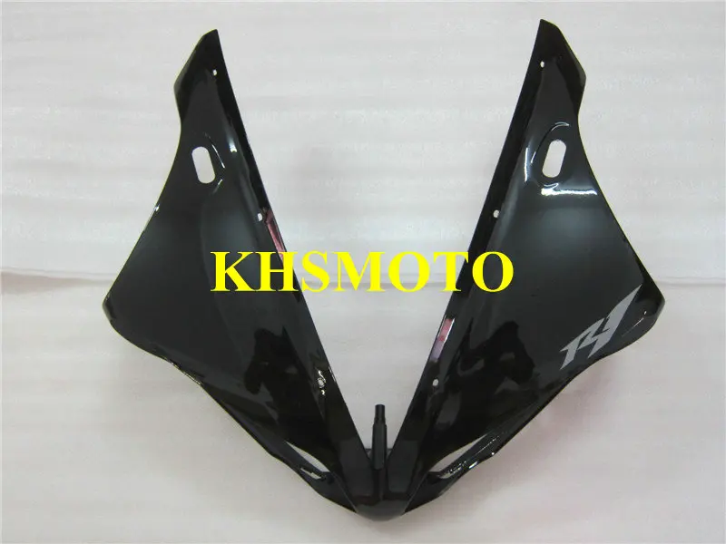 

Front part Nose Motorcycle Fairing Kit for YAMAHA YZFR1 04 05 06 YZF R1 2004 2005 2006 YZFR1000 ABS black Fairings set YP28
