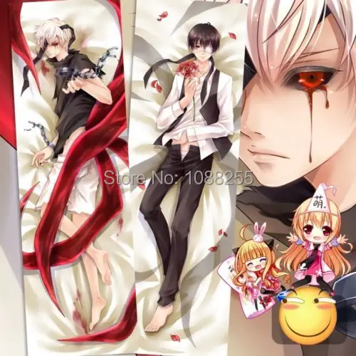 

Anime Tokyo Ghoul Kaneki Ken CCG Sasaki Male Dakimakura Pillow Case Hugging Body