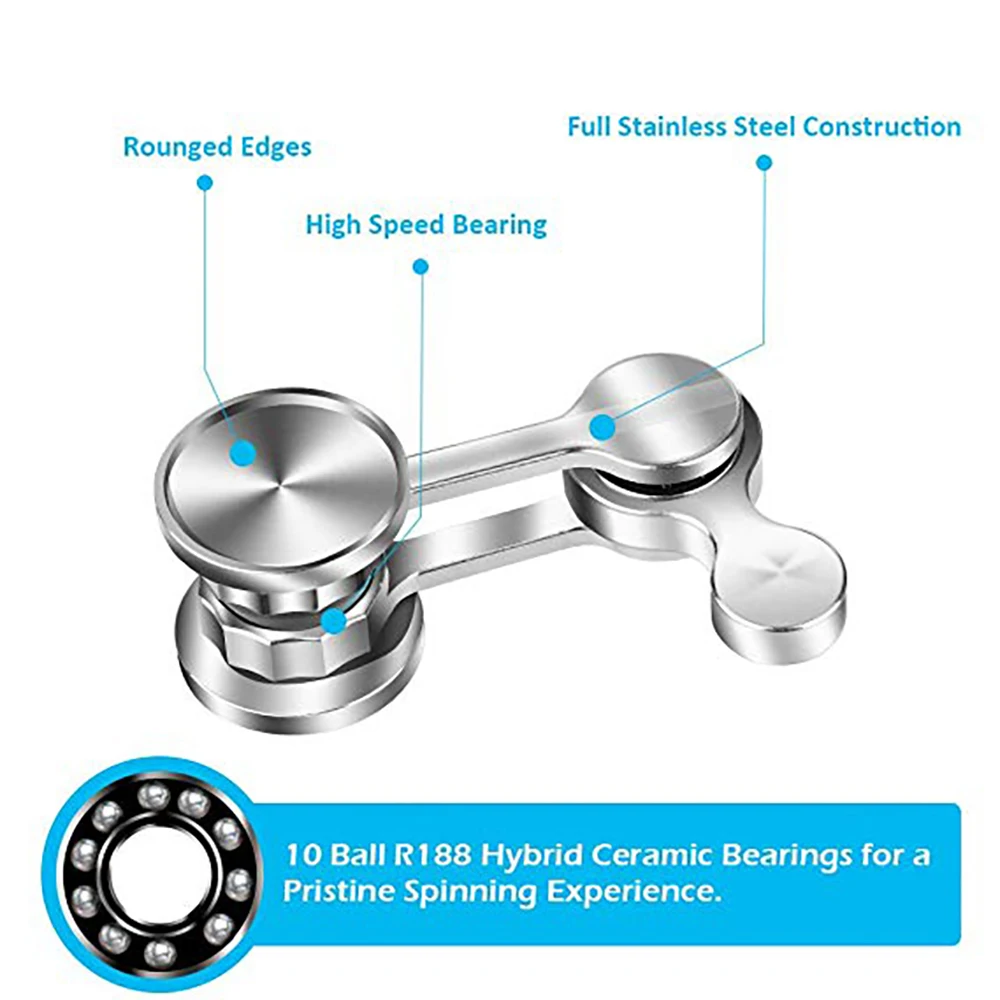 Хаотичный маятниковый ручной Спиннер из нержавеющей стали 304, Спиннер-Спиннер из металла для взрослых, декомпрессионные качели, игрушки, креативный подарок на день рождения