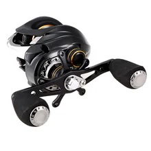 Наживка литья рыболовная Катушка 12+ 1 Шариковые подшипники катушка baitcasing Магнитная Тормозная система 6,3: 1 Передаточное отношение