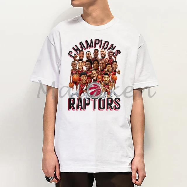 Men T Shirt 2019 Champions All Player Group Photo Kawhi