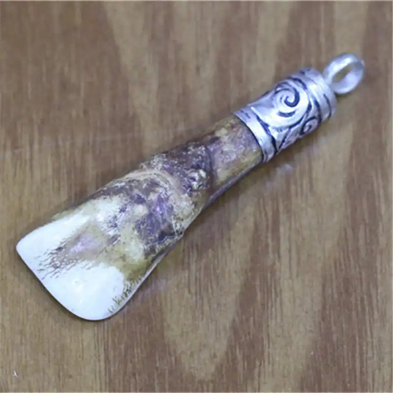 Амулет тибетского яка зубы кулон для мужчины тибетское животное tubk TBP696|pendant for men|f