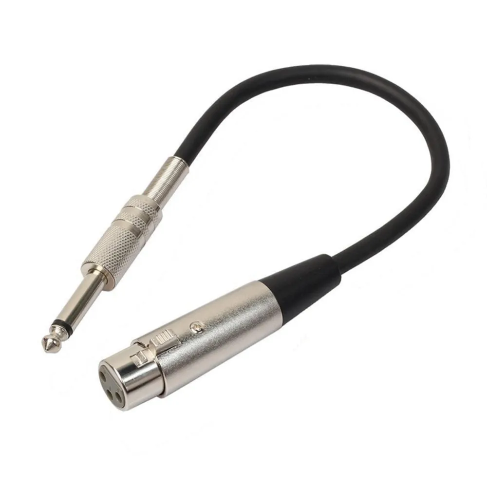 3 контактный разъем XLR Мама/папа на 1/4 дюйма 6 35 мм моно папа TRS аудиокабель Кабель
