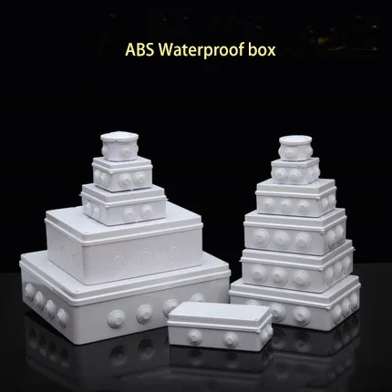 Wholesale ABS Plastic IP65 Waterproof Junction Box DIY Outdoor Electrical Connection box Cable Branch box 200x155x80mm