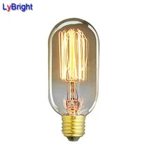 T45 EDISON ЛАМПЫ 220 В 40 Вт Ретро Промышленность Стиль Глобусы лампа накаливания AC 110 В/220 В для гостиная Спальня