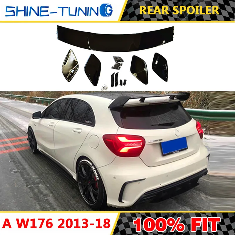 Задний спойлер для A180 A200 A250 A45 2013 2018 2019 подходит класса w176 w177 красный/черный