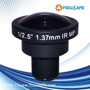 

Focusafe 5 Megapixel Fisheye Lens 1/2.5" 1.37mm Wide Angle of View 185degree CCTV Camera Lens for Panoramic viewing