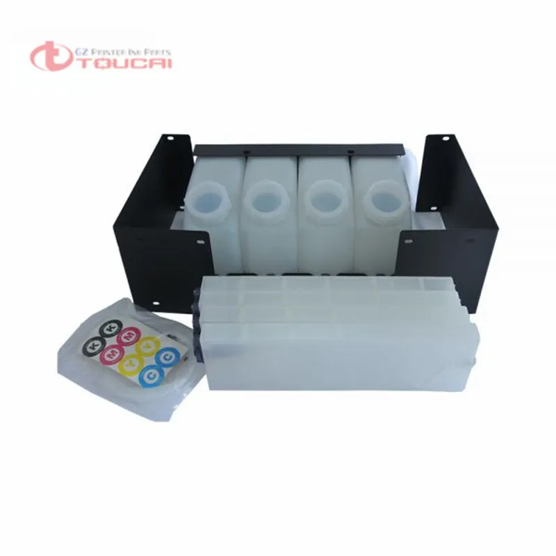 CISS bluk ink supply system 4 ink tank + 4 ink cartridges for Roland Mimaki Mutoh Printer -in