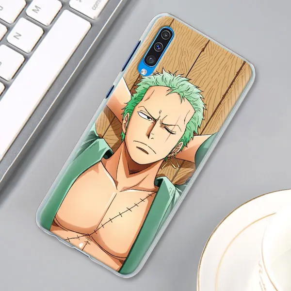 One Piece Roronoa Zoro Case Cover for Samsung Galaxy A30 A40 A50 A70 A6 A8 Plus A7 A9 M30 Phone Case Coque - Цвет: 07