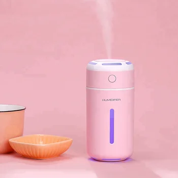 

GRTCO Wholesale Price Portable Cup Air Humidifier Aroma Diffuser Ultrasonic Mist Humidifier Diffuser with Led Lamp 230ml 2 Grade