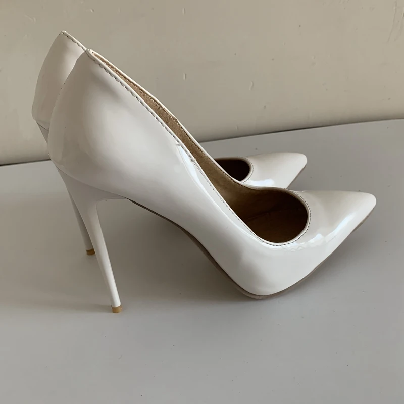 Летние женские туфли лодочки с острым носком на тонком высоком каблуке 12 см|high heel