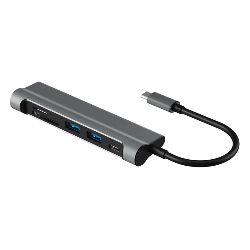 USB C концентратор type C 3,1-HDMI SD/TF кард-ридер usb type C зарядный порт 2 USB 3,0 концентратор адаптер для MacBook Pro type C концентратор