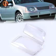 POSSBAY Пластик автомобильных фар линзы Крышка для VW Bora/Вариант/4motion 1999-2005 автомобилей фары прозрачная линза для цифрового преобразователя