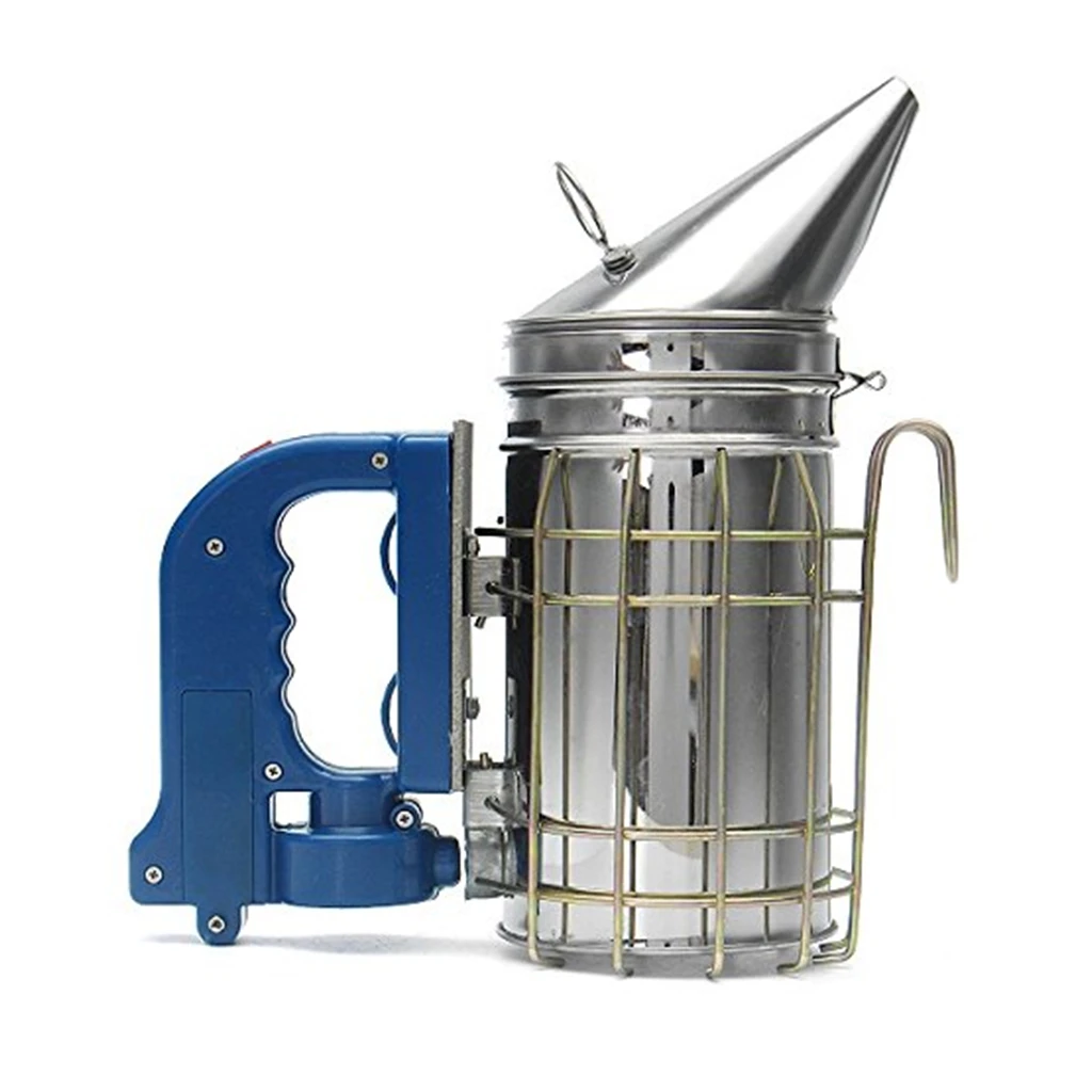 Battery Powered Bee Hive Smoker Smoke Puffer Stainless Steel Beekeeping Tool Beekeeping Supplies