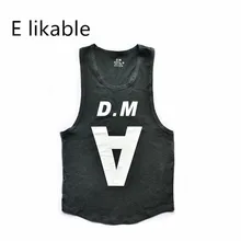 E likable Европа и США молодежный Летний буквенный комфортный дышащий Повседневный хлопковый жилет без рукавов