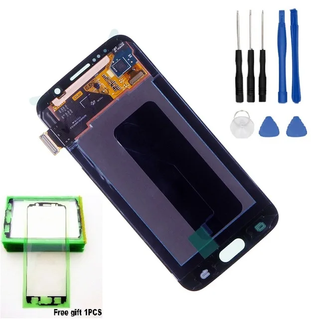 

Super AMOLED LCD For Samsung Galaxy S6 G920 G920F G920FD G920A G920I G920K LCDS Screen Display With Touch Digitiz+Tool+sticker