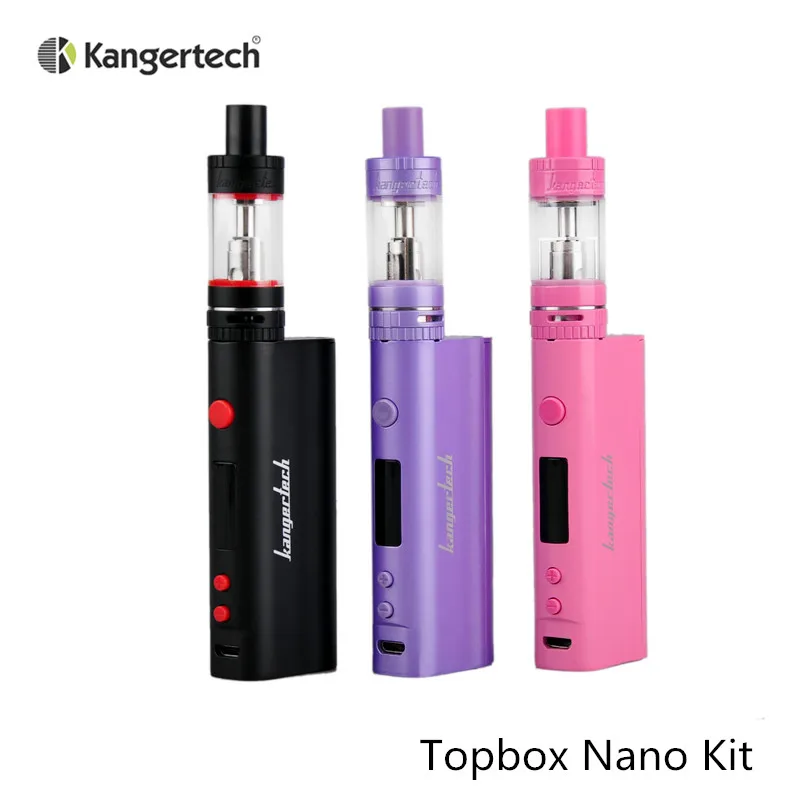 

Original Kangertech Topbox Nano Kit 60W Updated Subox Nano Starter Kit Electronic Cigarette Box Mod With Kangertech Toptank Nano